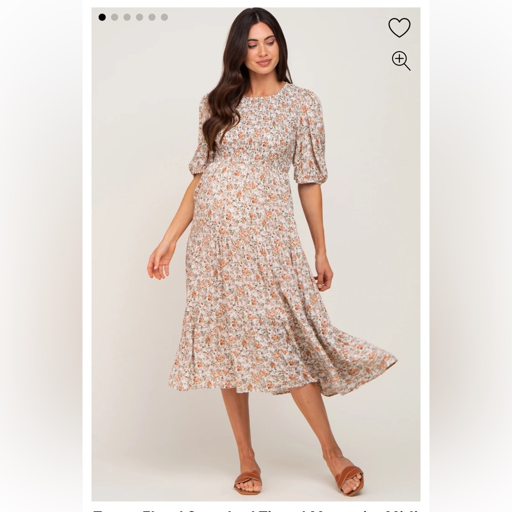 Pinkblush size s maternity dress, floral